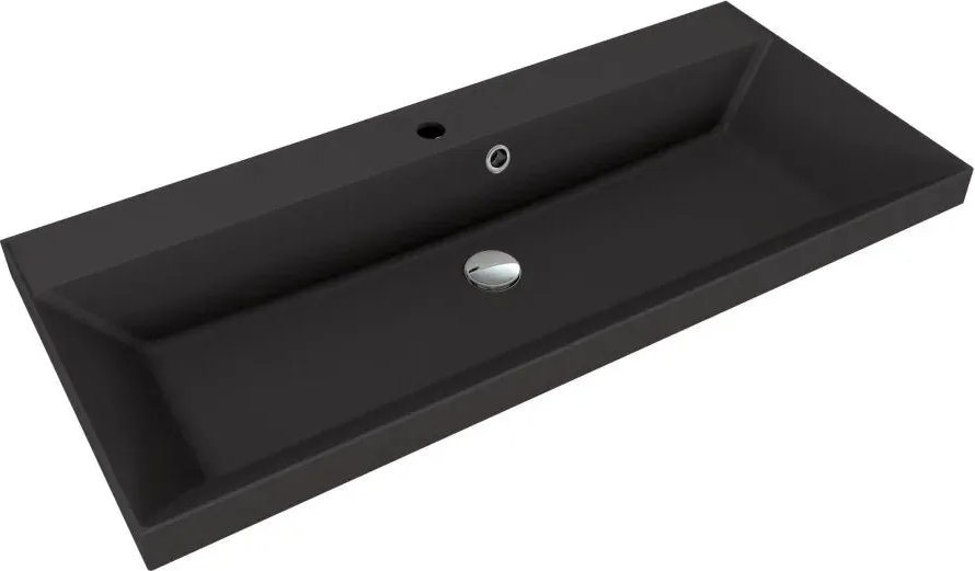 Умывальник Symbolite Asti 100x45 (кварц, антрацит)