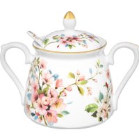 Сахарница Elan Gallery Яблоневый цвет на белом New Bone China 420787