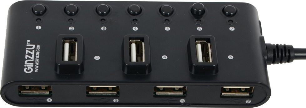 

USB-хаб Ginzzu GR-487UB