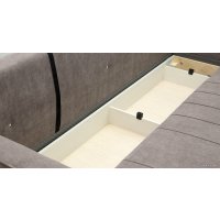 Диван Нижегородмебель Лора ТД 331 (ультра стоун серо-коричневый)