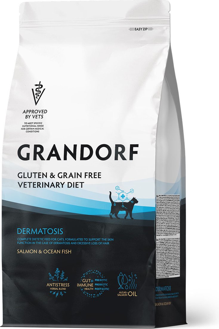 

Сухой корм для кошек Grandorf Vet Cat Dermatosis 400 г
