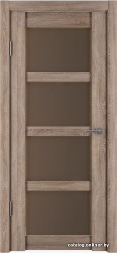 Межкомнатная дверь IstokDoors Горизонталь-12 ДЧ 70x200 (спил седой/стекло бронза)