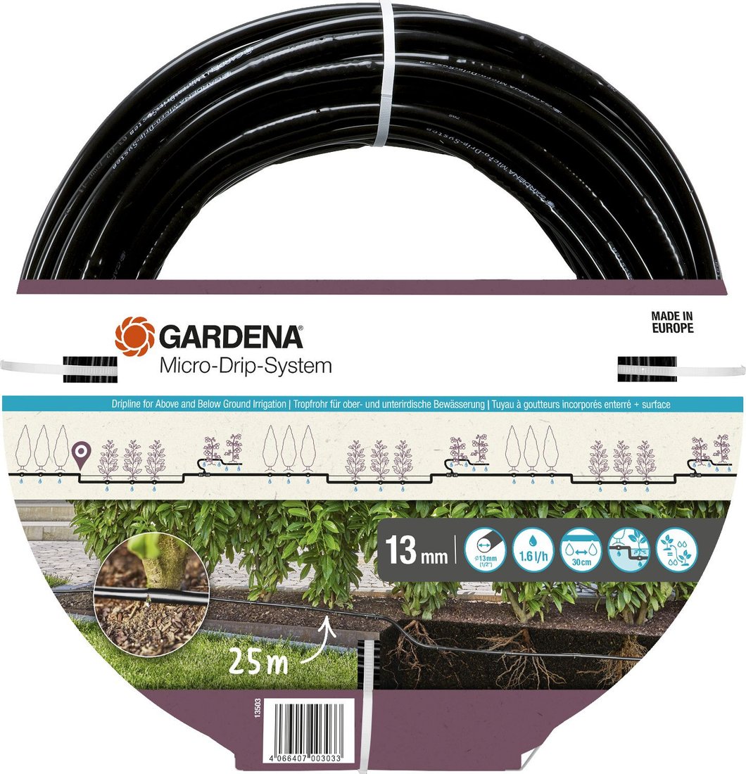 Шланг для капельного полива Gardena 13503-20 (1/2, 25 м)