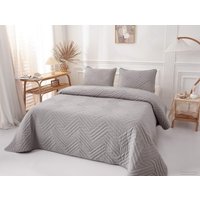 Набор текстиля для спальни Sofi De MarkO Мориц 230х250 Пок-МЦ-ср-230х250 (серый)