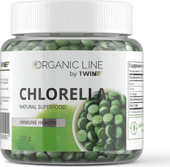 БАД 1WIN Chlorella прессованная Суперфуд (200 таблеток)