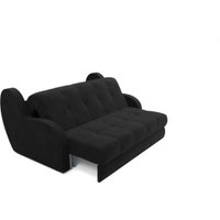 Диван Мебель-АРС Аккордеон Барон НПБ 140x200 (велюр черный HB-178/17)