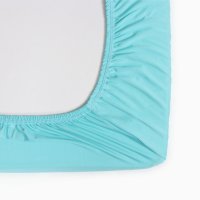 Простыня Мерцана На резинке 200x200x25 10488109 (тенсель, ментол)
