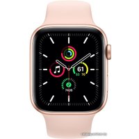 Умные часы Apple Watch SE 44 мм (алюминий золотистый/розовый песок)