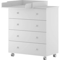 Детский комод Incanto Nova 800/4 с органайзером (белый)