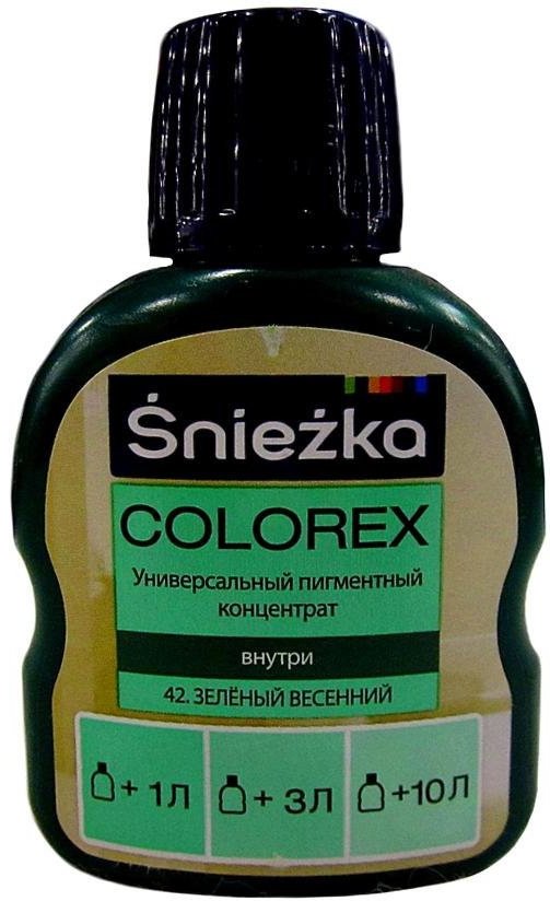 

Колеровочная краска Sniezka Colorex 0.1 л (№42, зеленый весенний)