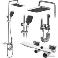 Душевая система  Rea Helix chrome REA-P6620