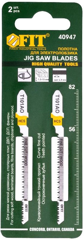 

Набор пильных полотен FIT 40947 (2 шт)