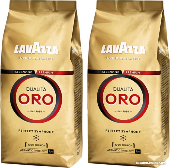 Кофе Lavazza Qualita Oro в зернах 2x500 г