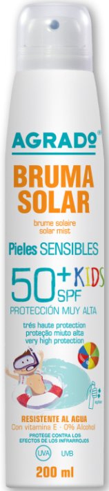 

Спрей солнцезащитный Agrado Solar mist SPF50+ Kids 200 мл