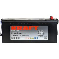 Автомобильный аккумулятор KRAFT Premium 190(3) евро (190 А·ч)