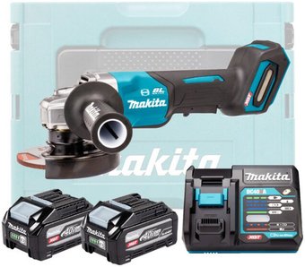 Угловая шлифмашина Makita GA013GU201 (с 2-мя АКБ, кейс)