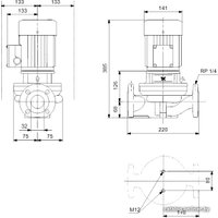 Циркуляционный насос Grundfos TP 32-120/2
