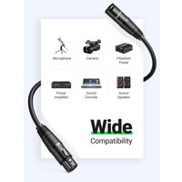 Кабель Ugreen AV130 20710 XLR - XLR (2 м, черный)