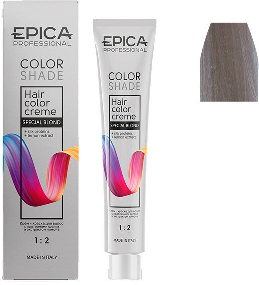 

Крем-краска Epica Professional Colorshade 12.81 специальный блонд. жемчужно-пепельный (100 мл)