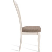 Стул TetChair Andromeda 47x55.5x107 (2шт, дерево гевея/Ivory White/ткань коричневая)