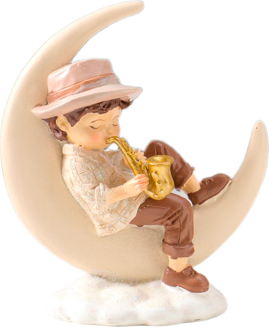 Статуэтка Sima-Land Мальчик на месяце играет на трубе 10927852