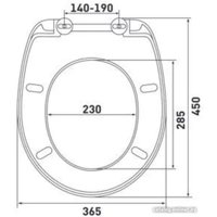 Сиденье для унитаза Berges Wasserhaus Cezar PP 021004 в Мозыре