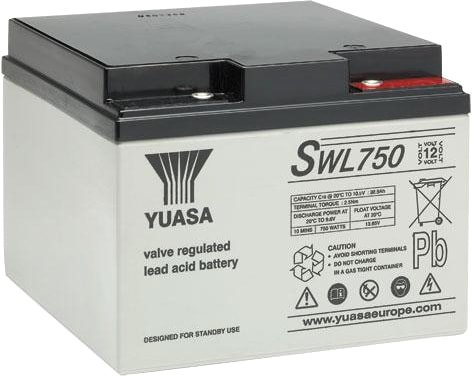 

Аккумулятор для ИБП Yuasa SWL750 (12В/25 А·ч)