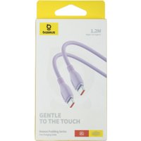 Кабель Baseus Pudding Series Fast Charging Cable 100W USB Type-C - USB Type-C (1.2 м, фиолетовый)
