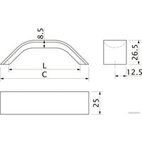  AKS скоба алюм. WPY 337 192 алюминий