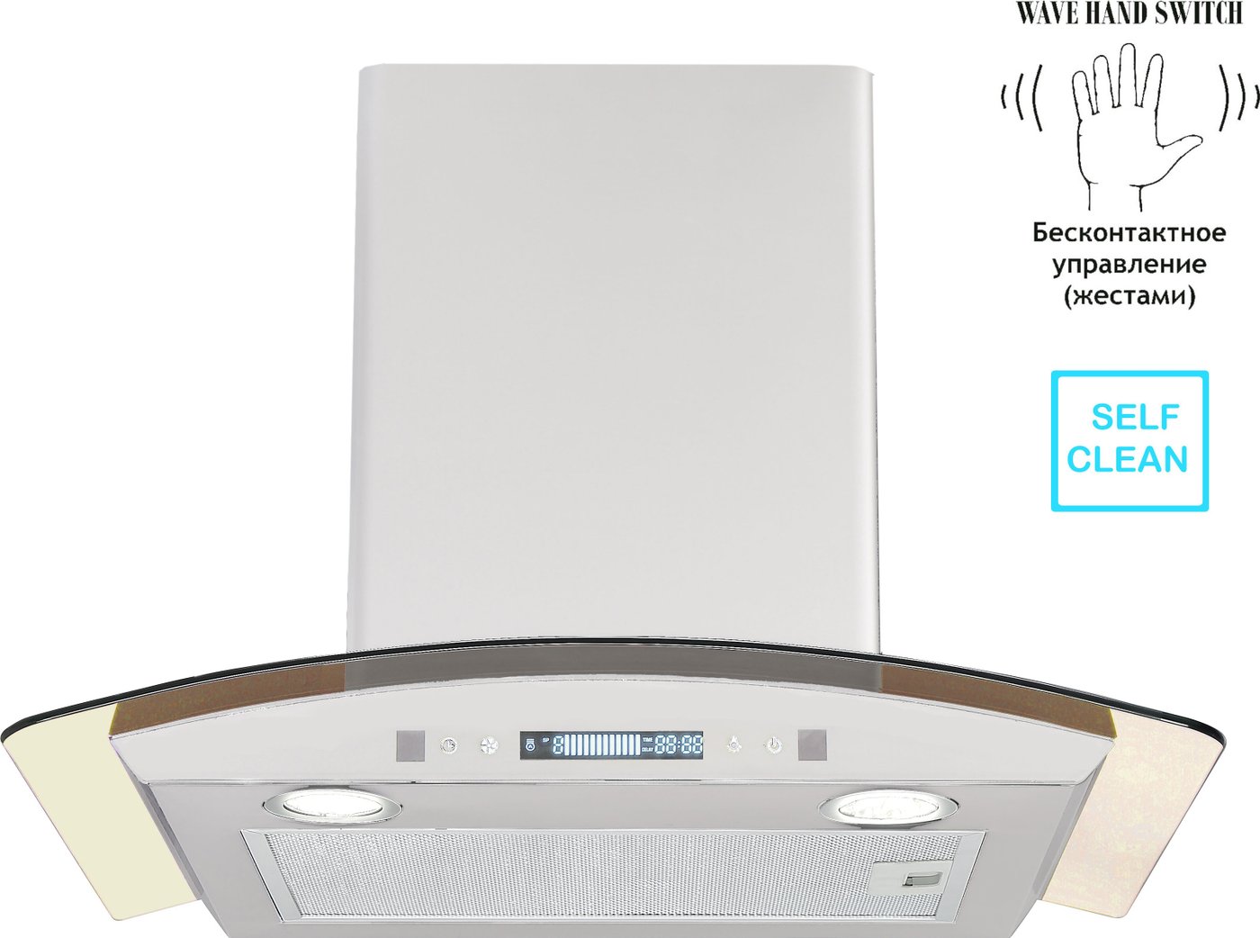 

Кухонная вытяжка Backer QD60E-MC White 12K
