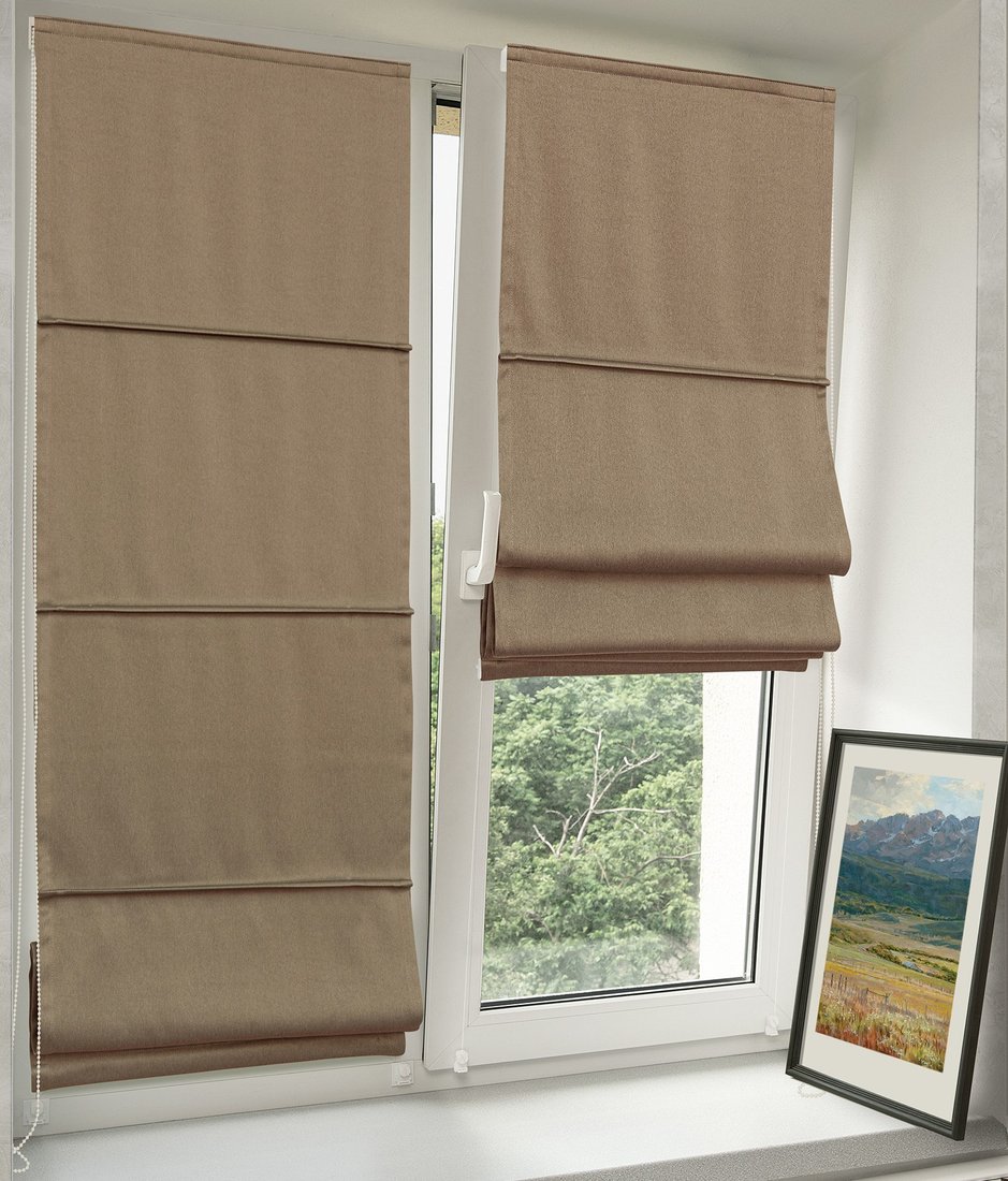 

Мини римская штора Delfa Мини Cunda СШД-01М 553/134 (48x160, бежевый)