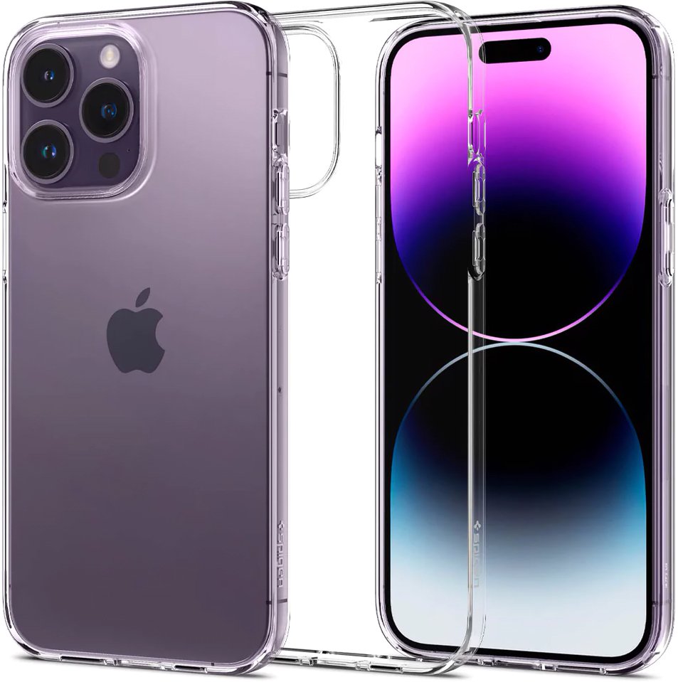 

Чехол для телефона Spigen Liquid Crystal iPhone 14 Pro Crystal Clear ACS04953 (прозрачный)