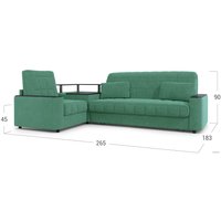 Угловой диван Moon Family 018 003590 (левый, зеленый)