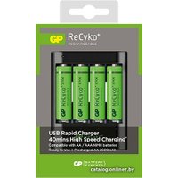 Аккумуляторы + зарядное GP USB Rapid Charger U421 + 4x2700mAh U421270WA22GSFE-2GBEA4