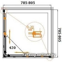 Душевой уголок Cezares Relax-A-2-80-C-Bi