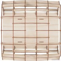 Сборная модель Eco-Wood-Art «Кошкин дом» натуральный каркас — белый мех