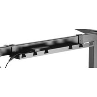 Стол для работы стоя ErgoSmart Wooden Electric Desk 1300х750х27 мм (массив дуб натуральный/черный)