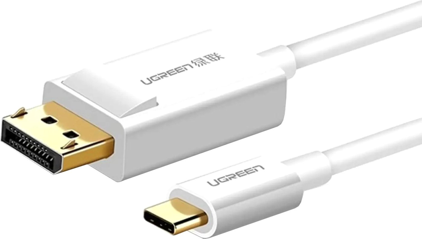 

Кабель Ugreen MM139 40420 DisplayPort - USB Type-C (1.5 м, белый)