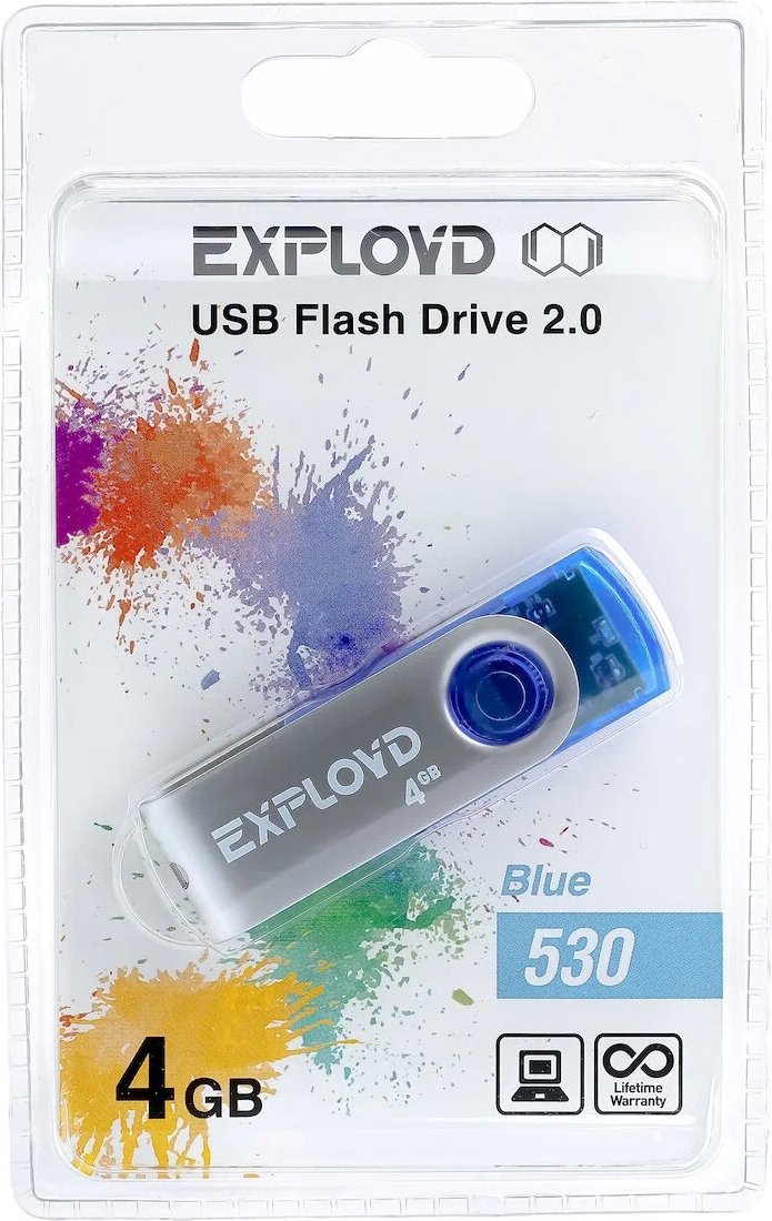 

USB Flash Exployd 530 4GB (синий)