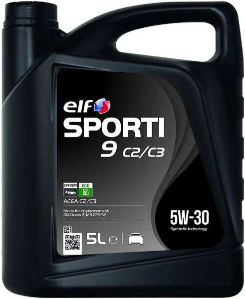 

Моторное масло Elf Sporti 9 5W30 C2/C3 5л