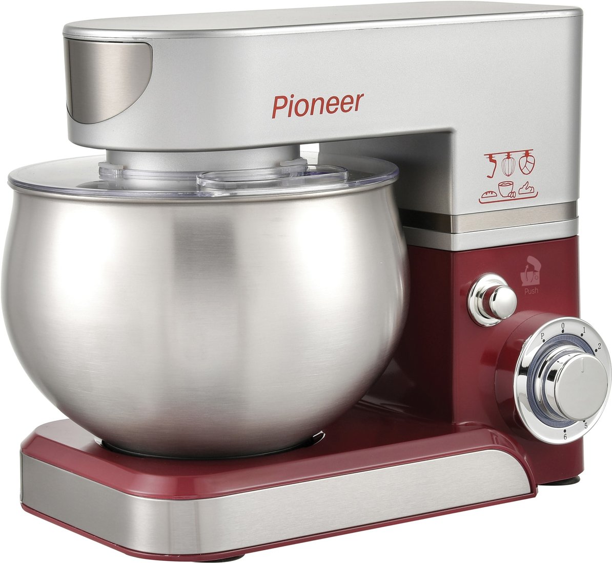 

Планетарный миксер Pioneer MX322 Wine Maroon