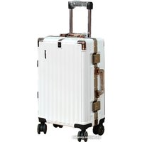 Чемодан DoubleW E087# (S, белый)