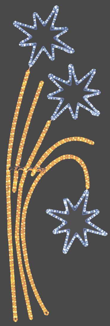 

2D-фигура Neon-Night Звездный фейерверк (85x175 см) [501-336]