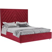 Кровать Мебель-АРС Мишель 160 (бархат красный Star Velvet 3 Dark Red)