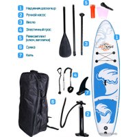 Сапборд JazzWave SUP-N2L (голубой/белый)