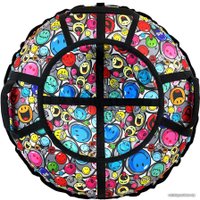 Тюбинг Hubster Люкс Pro S 110 см (смайл серый)