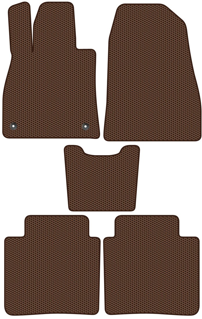 

Комплект ковриков для авто Alicosta Hongqi H5 II (седан / Cедан) 2022 - Н.В. (коричневый, сота)