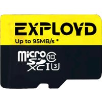 Карта памяти Exployd Premium Series microSDXC 512GB EX512GCSDXC10UHS-1-ELU3-W/A-AD