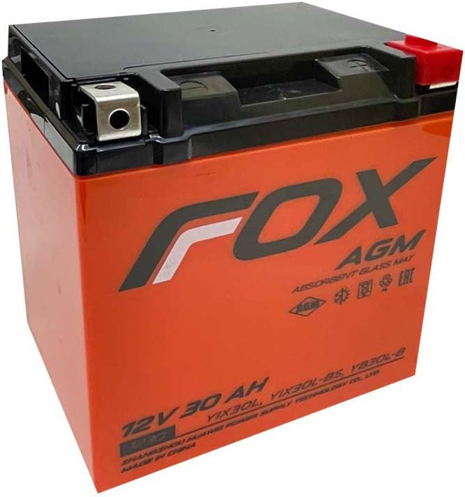 

Мотоциклетный аккумулятор Fox 1230 YIX30L (30 А·ч)