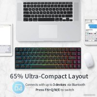 Клавиатура Royal Kludge RKG68 RGB (черный, RK Brown)